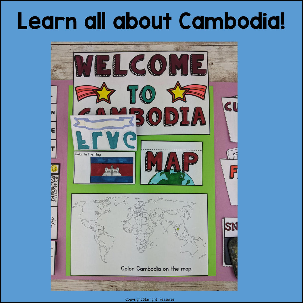 Cambodia Lapbook for Early Learners - A Country Study