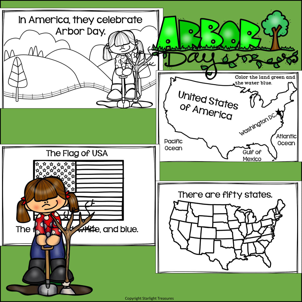 Arbor Day Mini Book for Early Readers