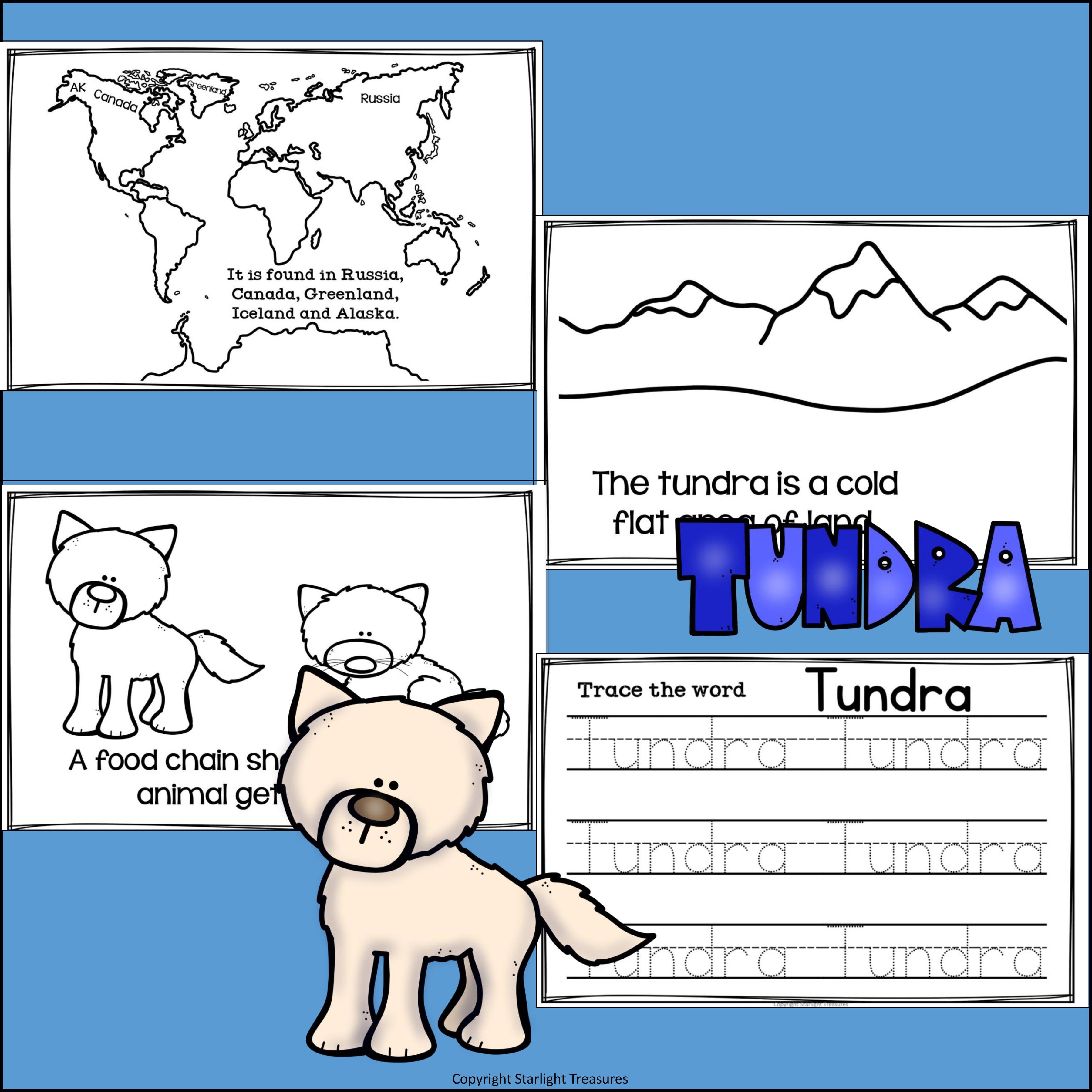 Tundra Food Chain Mini Book for Early Readers - Food Chains
