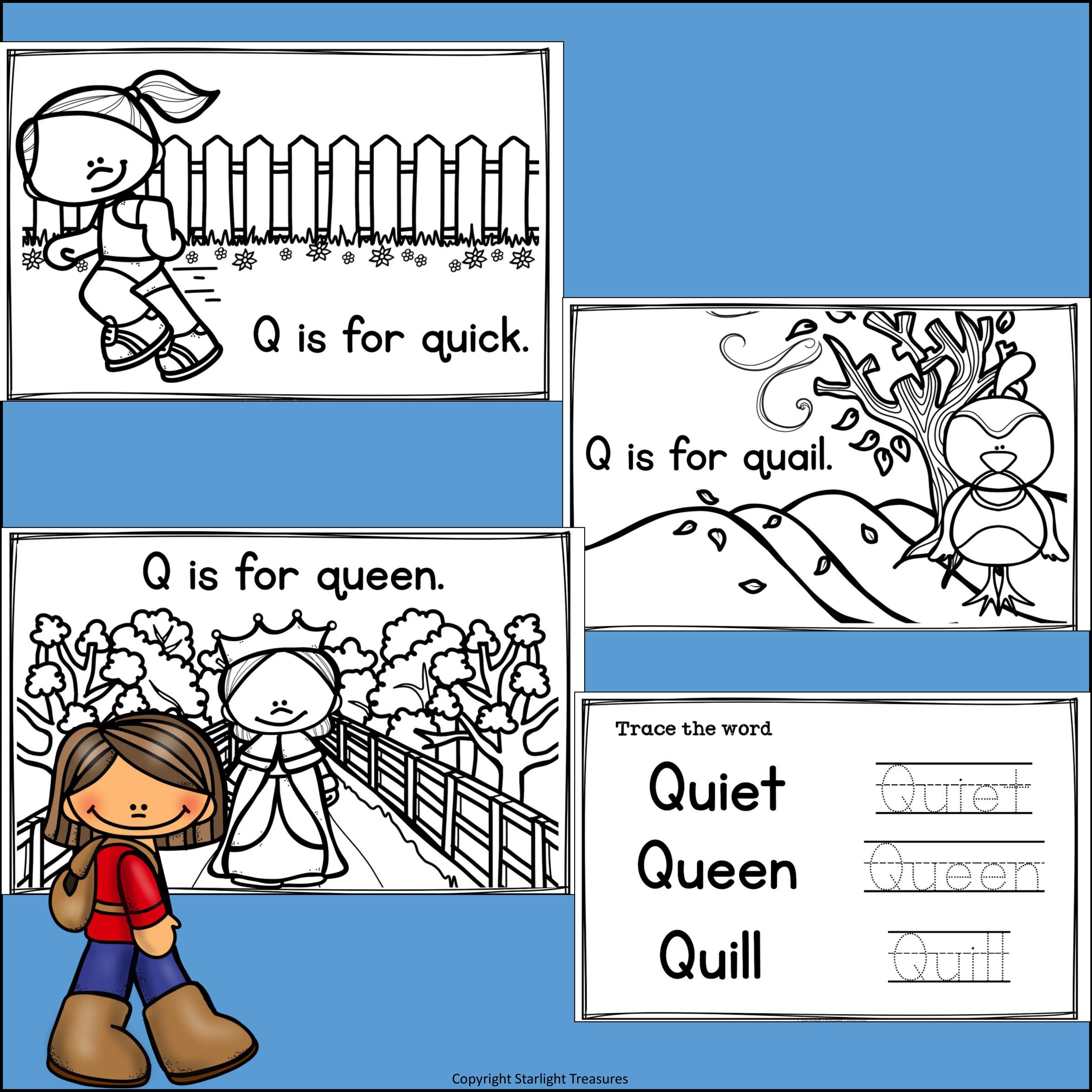 Alphabet Letter of the Week: The Letter Q Mini Book