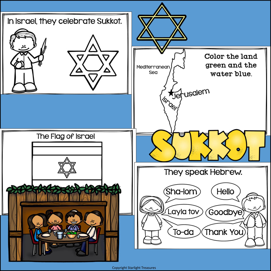 Sukkot Mini Book for Early Readers