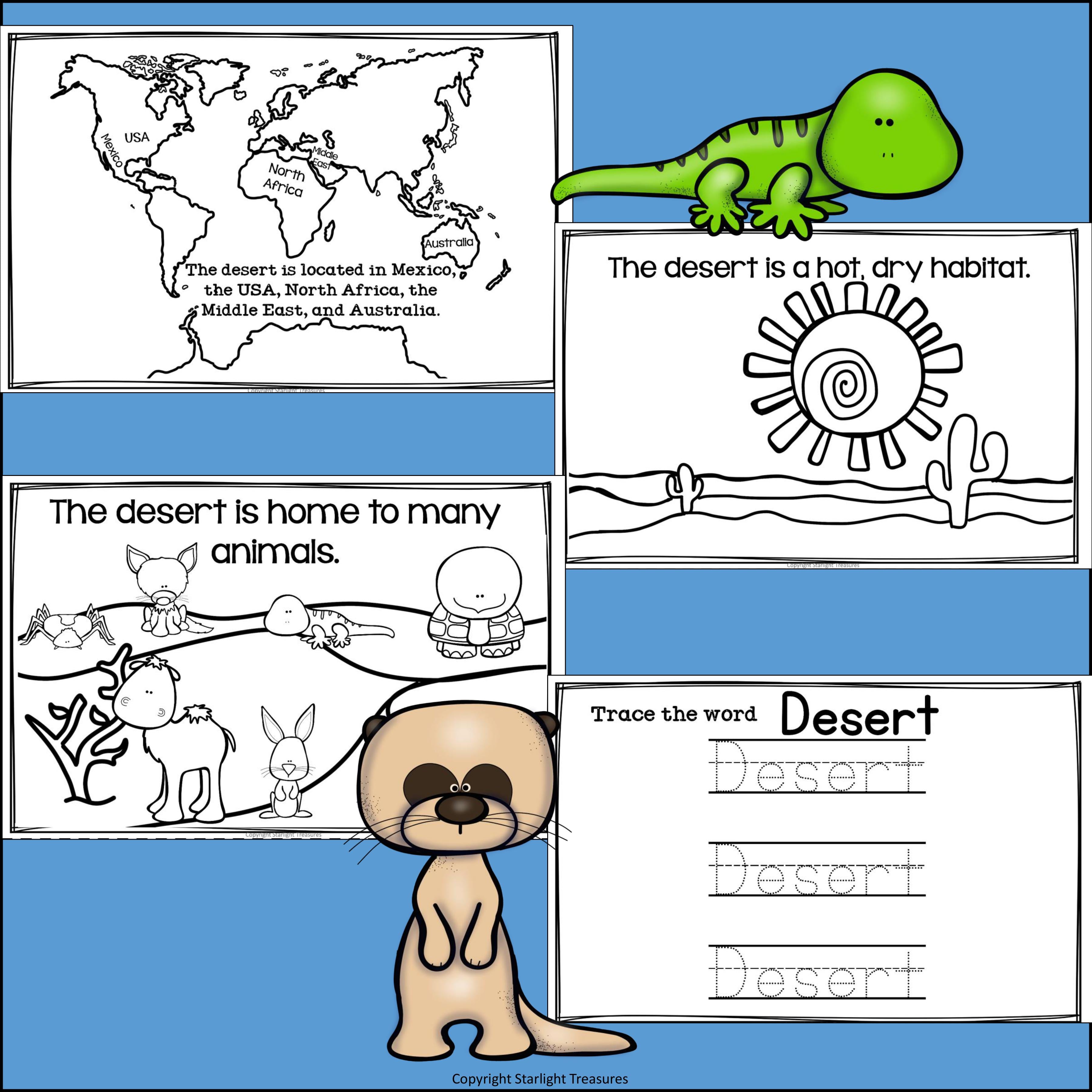 The Desert Mini Book for Early Readers: Desert Animals