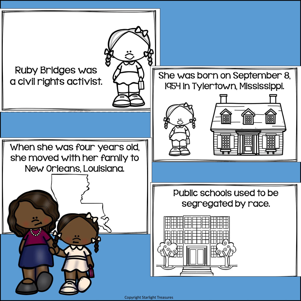 Ruby Bridges Mini Book for Early Readers: Black History Month