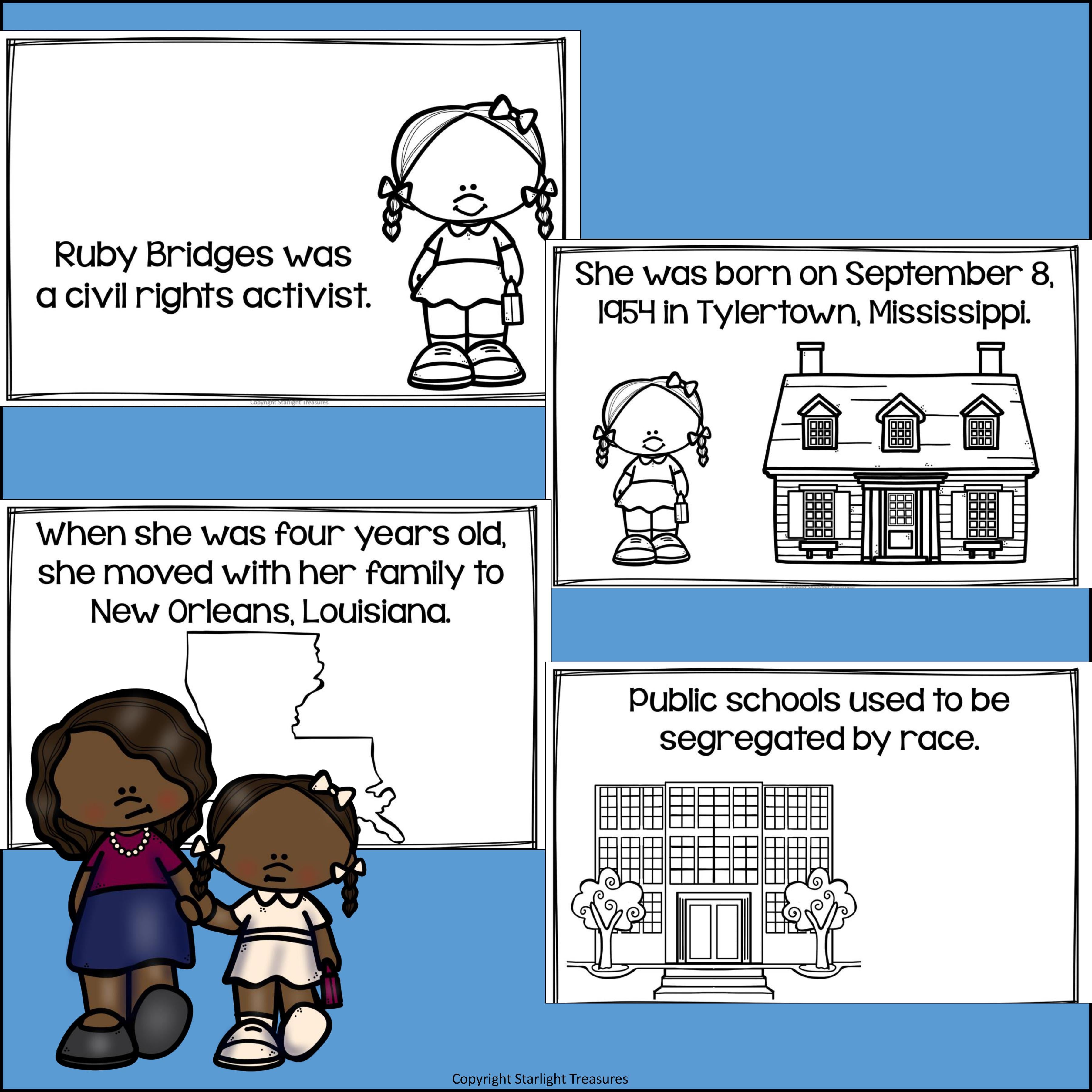 Ruby Bridges Mini Book for Early Readers: Black History Month