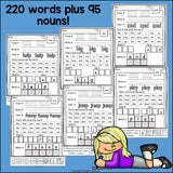 Dolch Sight Words Worksheets #1 and Activities for Early Readers