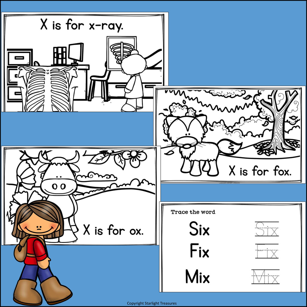 Alphabet Letter of the Week: The Letter X Mini Book