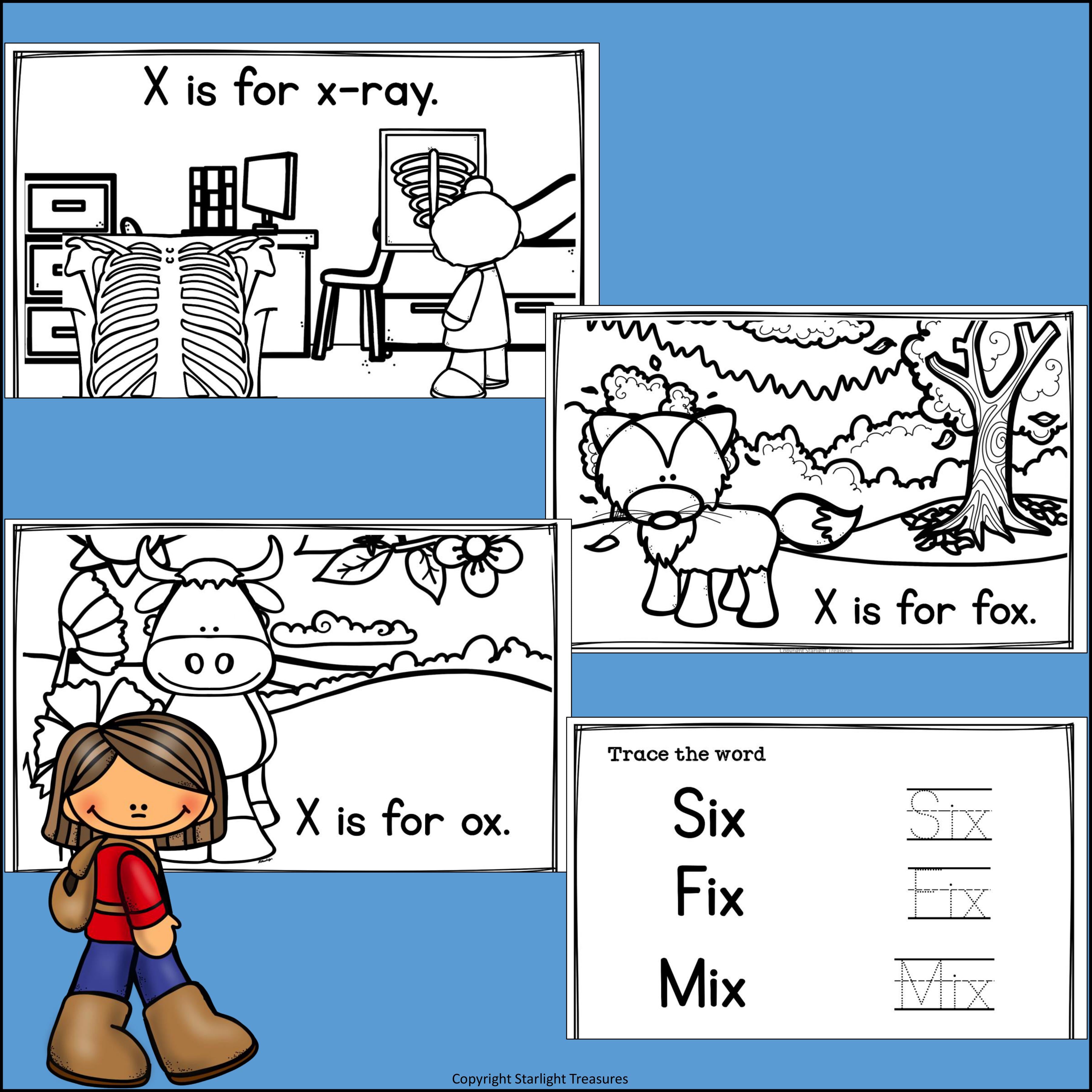 Alphabet Letter of the Week: The Letter X Mini Book
