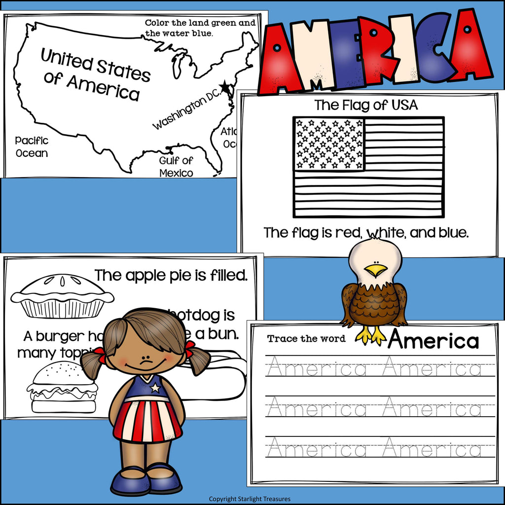 USA Mini Book for Early Readers