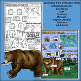 Grizzly Bear Fact Sheet for Early Readers