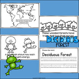 Deciduous Forest Food Chain Mini Book for Early Readers - Food Chains
