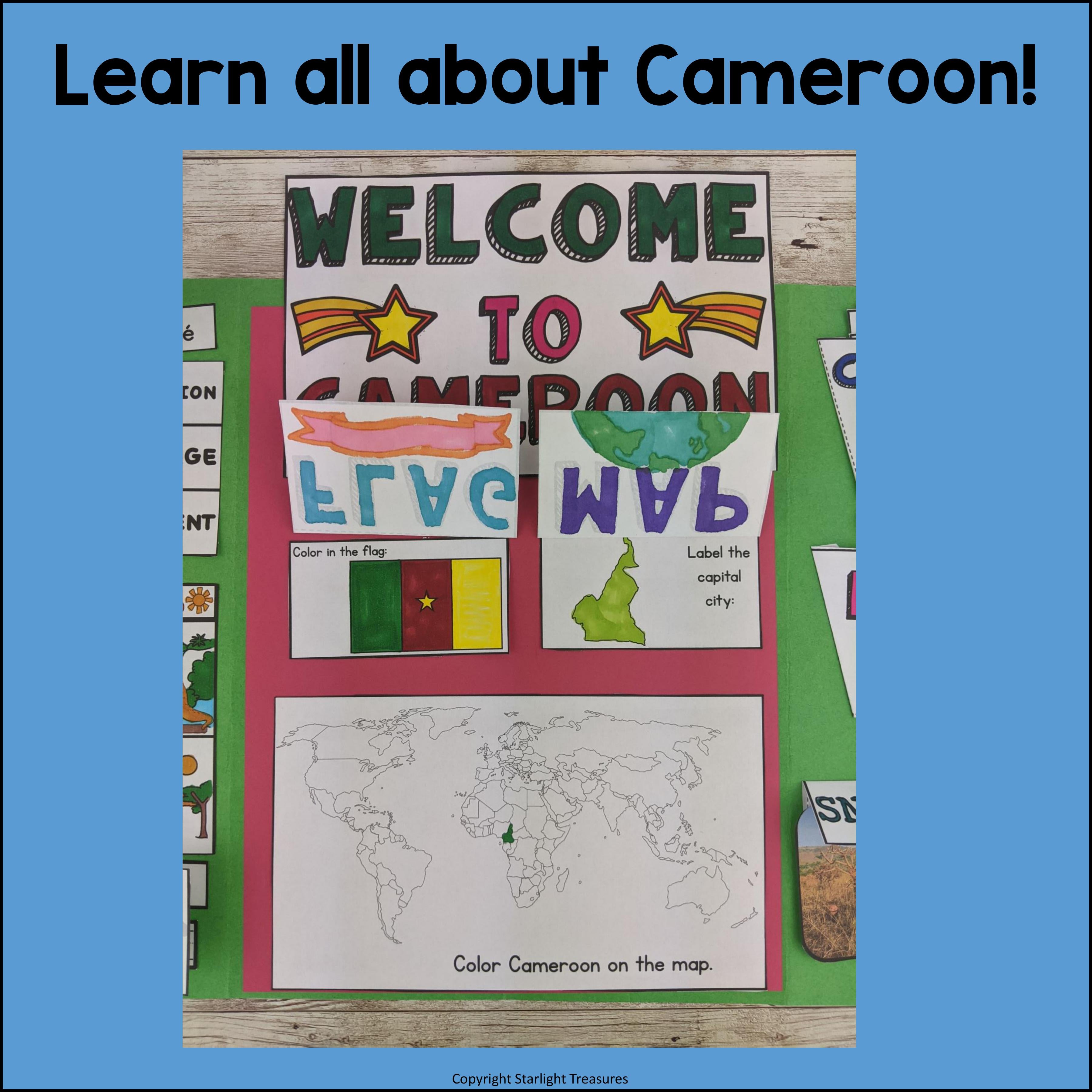 Cameroon Lapbook for Early Learners - A Country Study