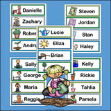 Gardening Name Tags - Editable