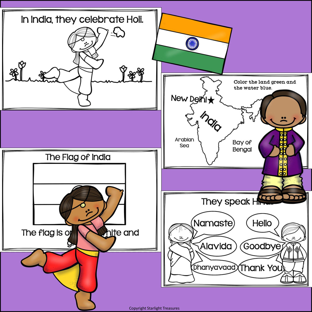 Holi Mini Book for Early Readers