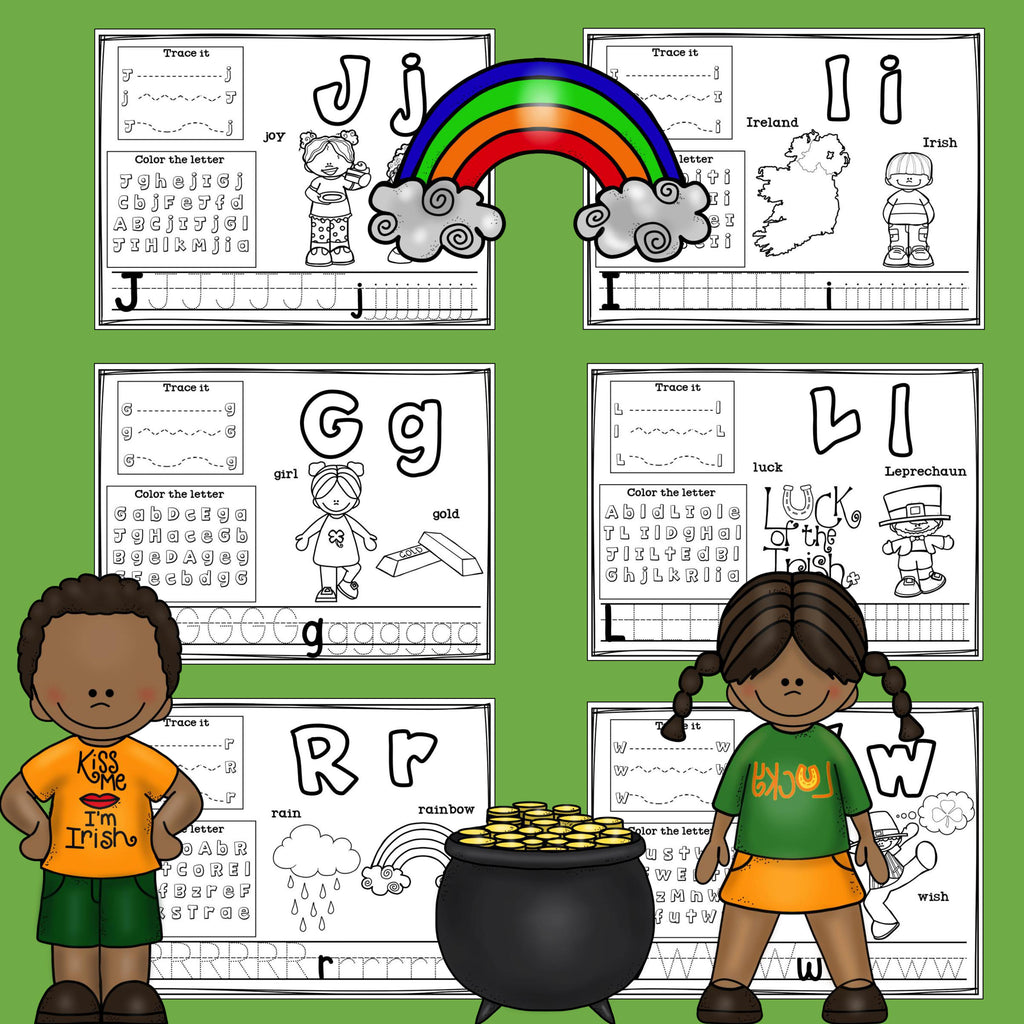 Worksheets for A-Z - St. Patrick's Day Theme