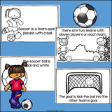 Soccer Mini Book for Early Readers: Sports