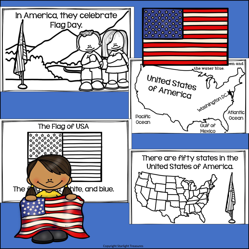 Flag Day Mini Book for Early Readers