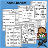 Final Stable Syllables Worksheets and Activities for Early Readers