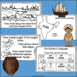 Ancient India Mini Book for Early Readers - Ancient Civilizations Activities