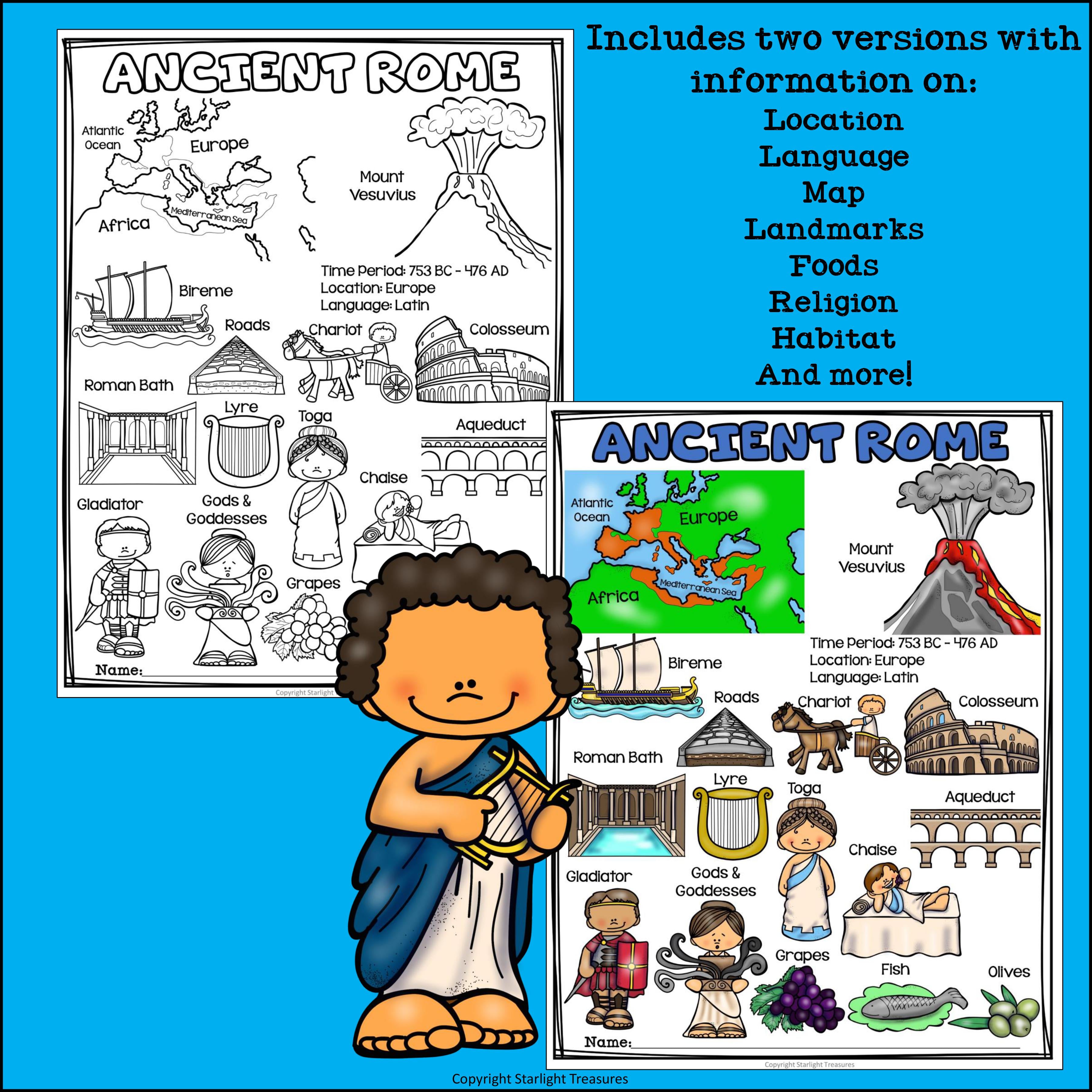 Ancient Rome Fact Sheet