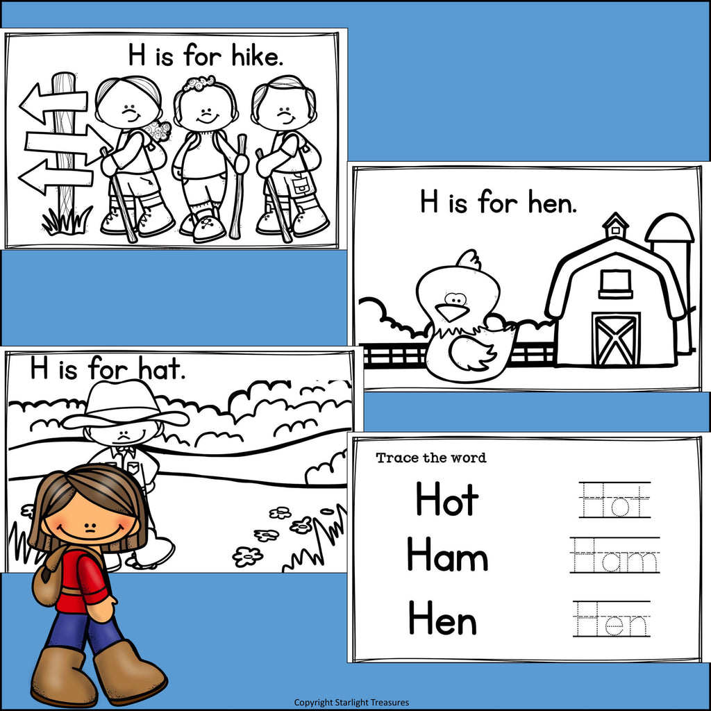 Letter H Mini Book