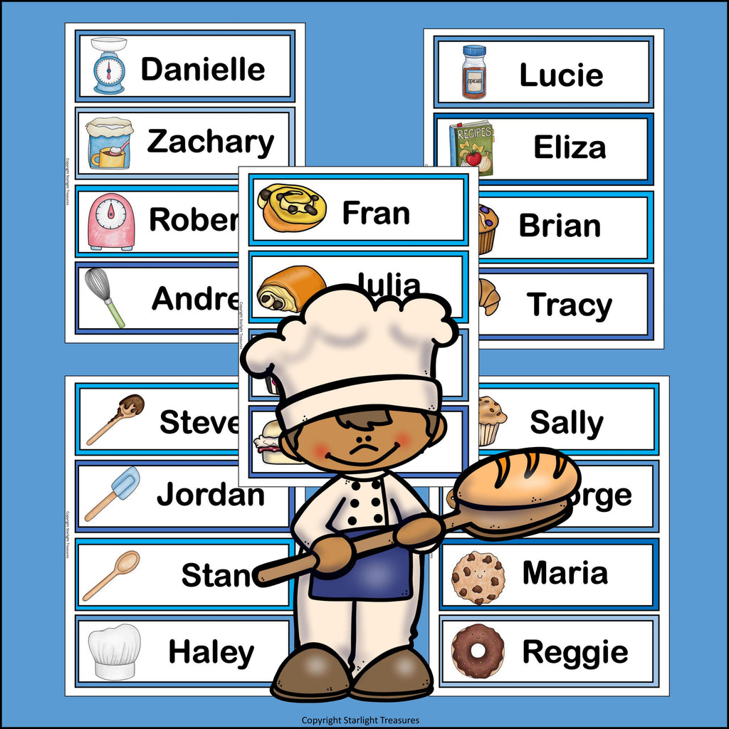 Baking Name Tags - Editable