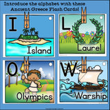 Alphabet Flash Cards for Early Readers - Ancient Greece