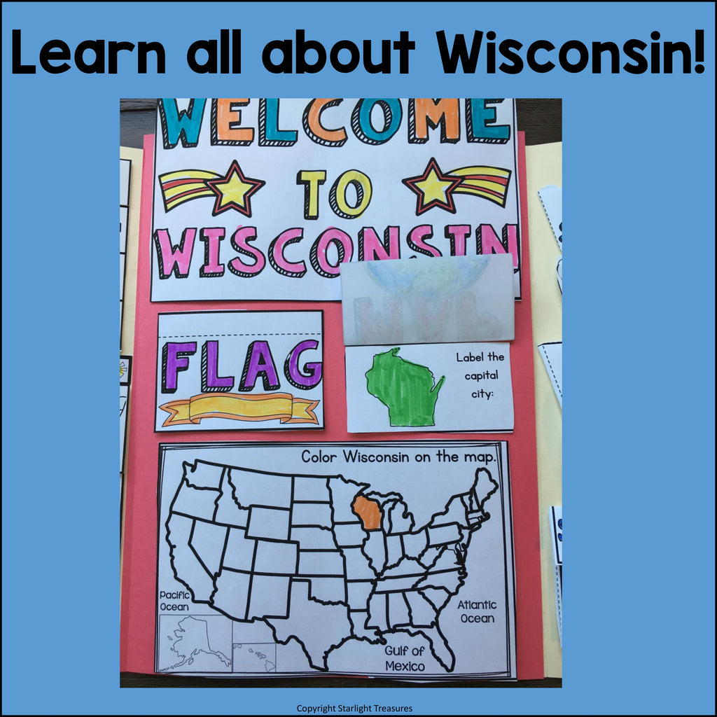 Wisconsin Lapbook for Early Learners - A State Study