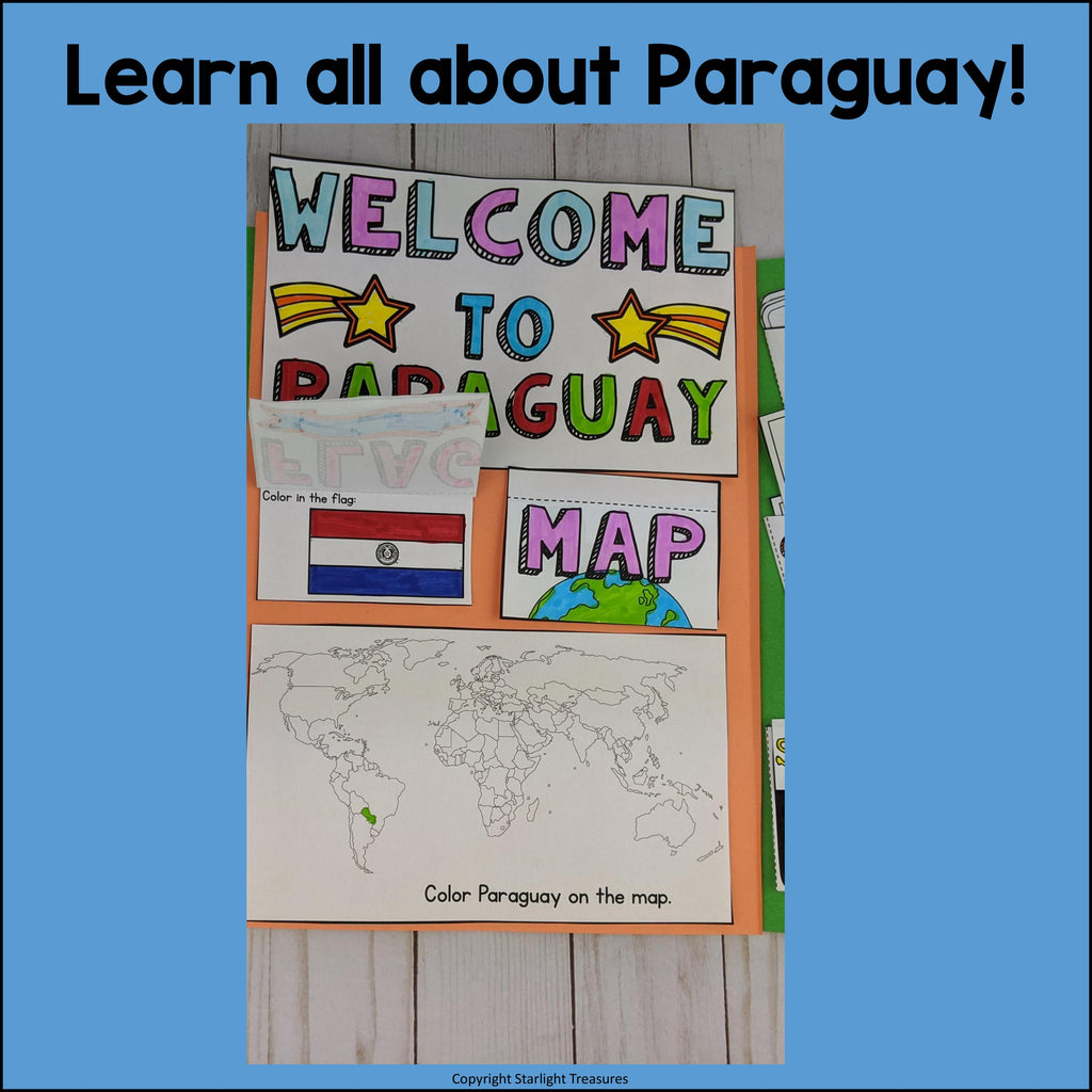 Paraguay Lapbook for Early Learners - A Country Study