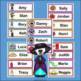 Day of the Dead Name Tags - Editable