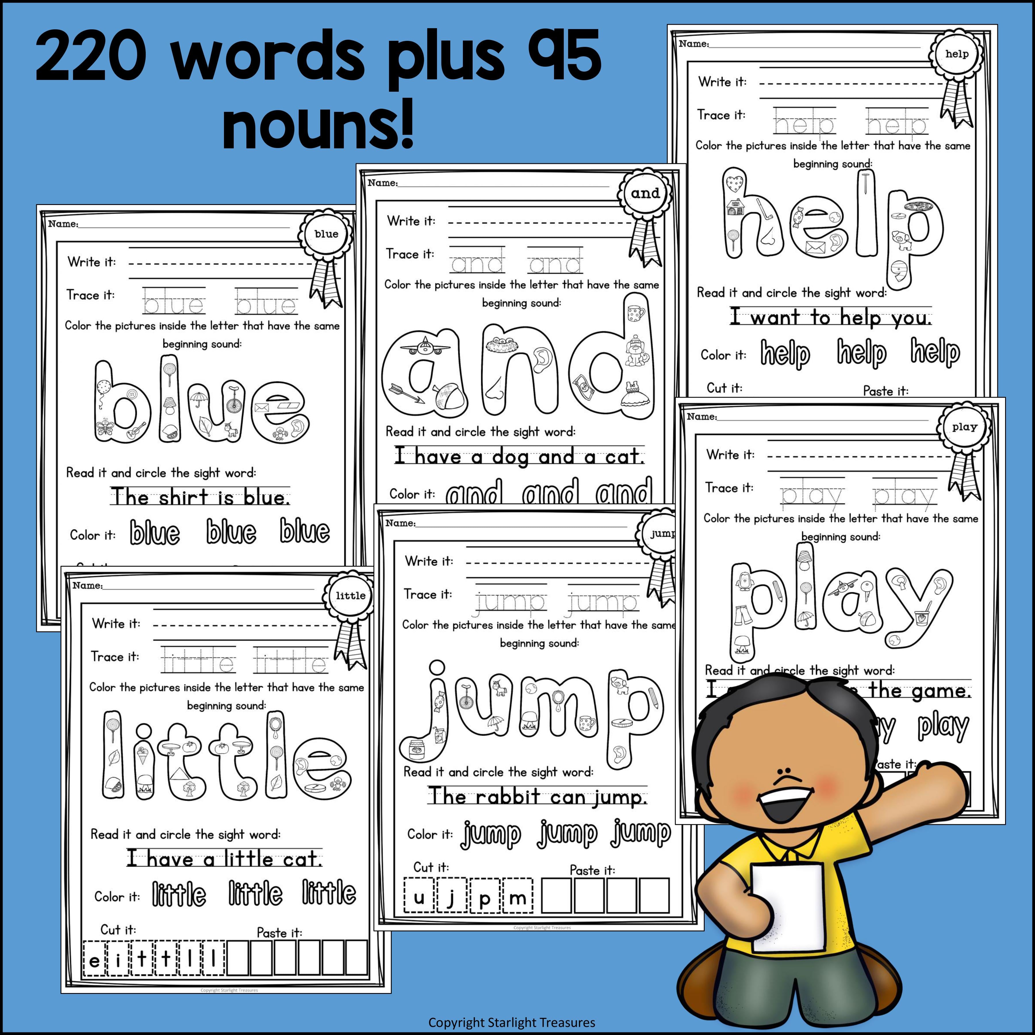 Dolch Sight Words Worksheets and Activities for Early Readers #2