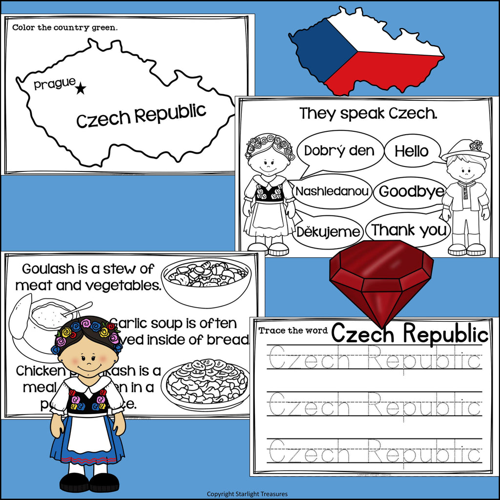 Czech Republic Mini Book for Early Readers - A Country Study