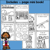 Astronomer Mini Book for Early Readers - Types of Scientists
