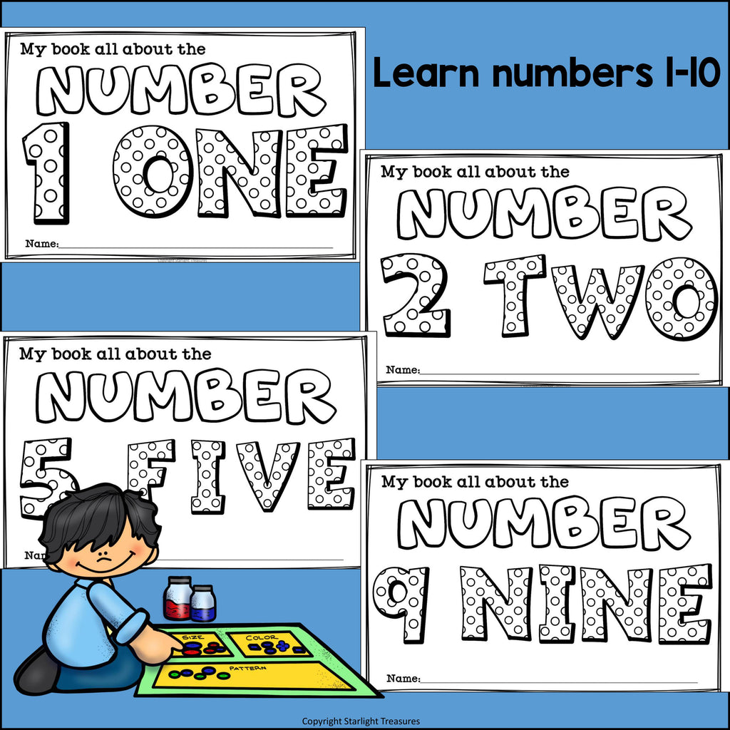 Learn Our Numbers: Numbers Mini Book for Early Readers 