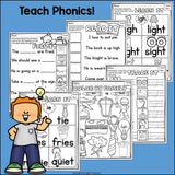 Vowel Pairs IGH, IE Worksheets and Activities for Early Readers