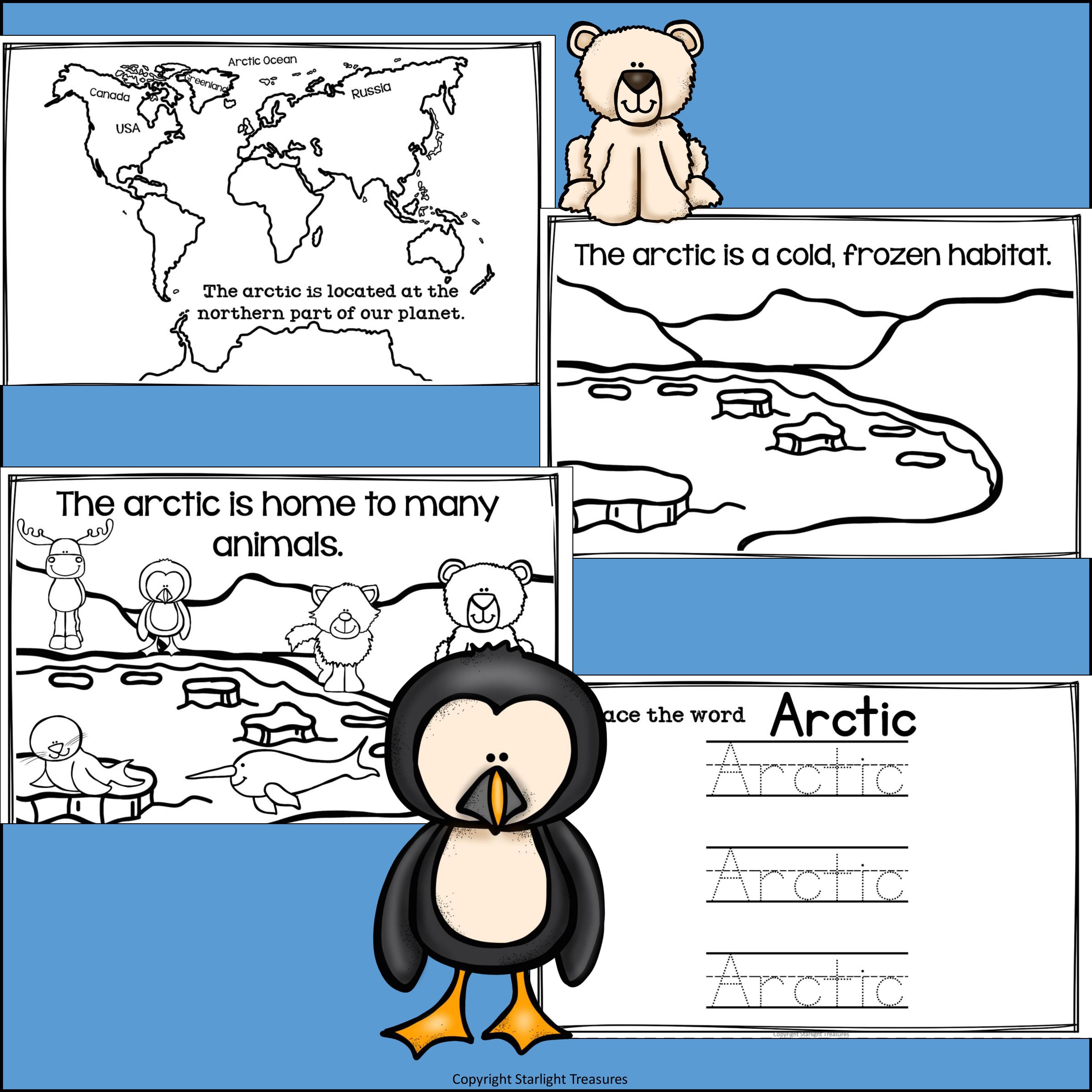 The Arctic Mini Book for Early Readers: Arctic Animals