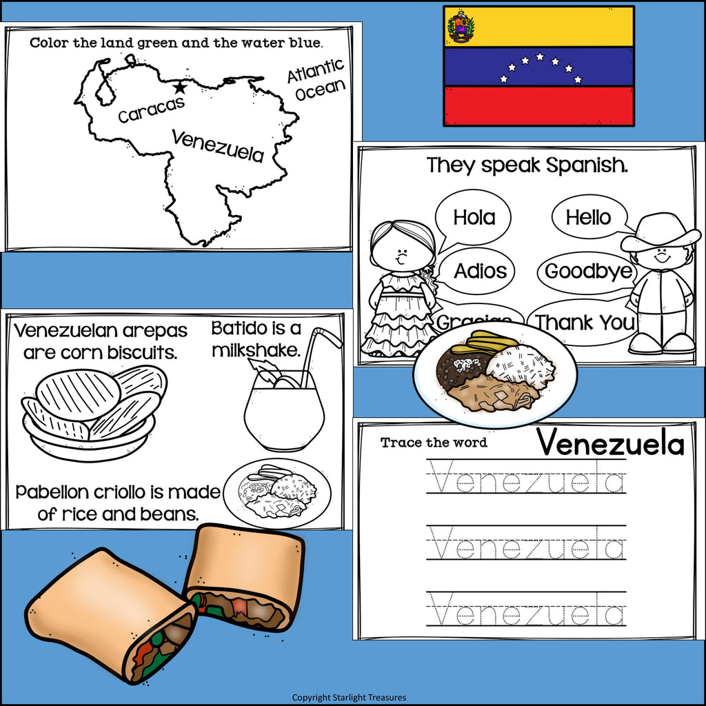 Venezuela Mini Book for Early Readers - A Country Study