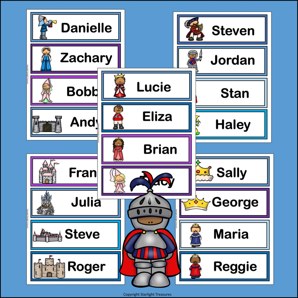 Medieval Name Tags - Editable
