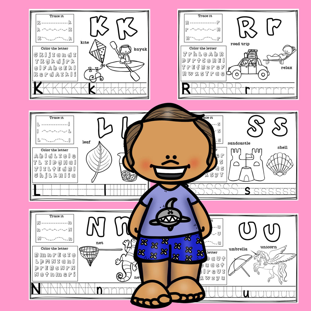 Worksheets for A-Z - Summer Theme