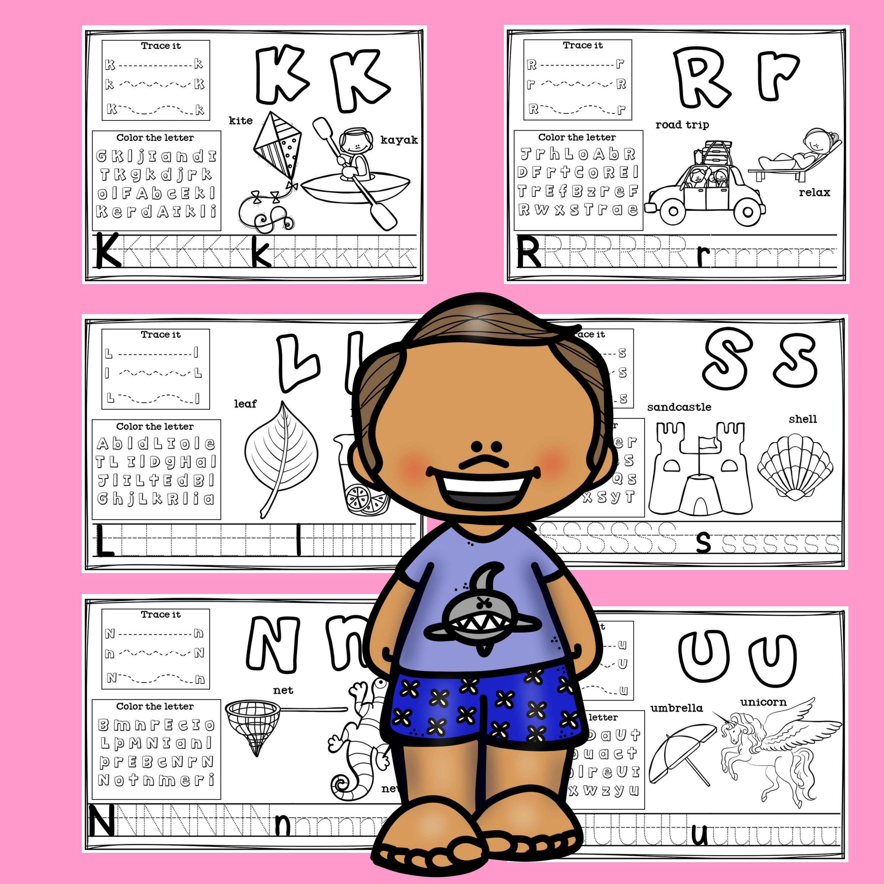 Worksheets for A-Z - Summer Theme