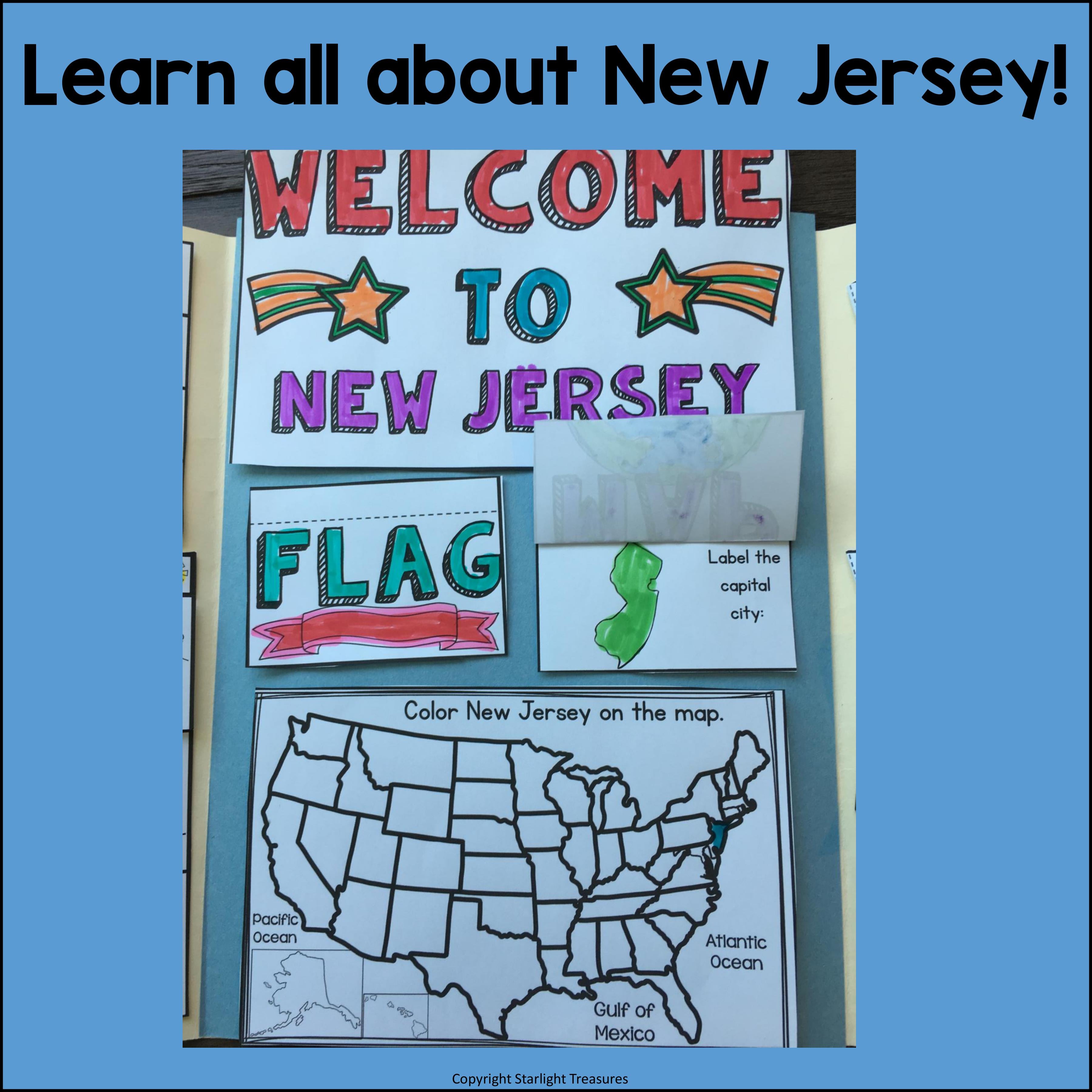 New Jersey Lapbook for Early Learners - A State Study