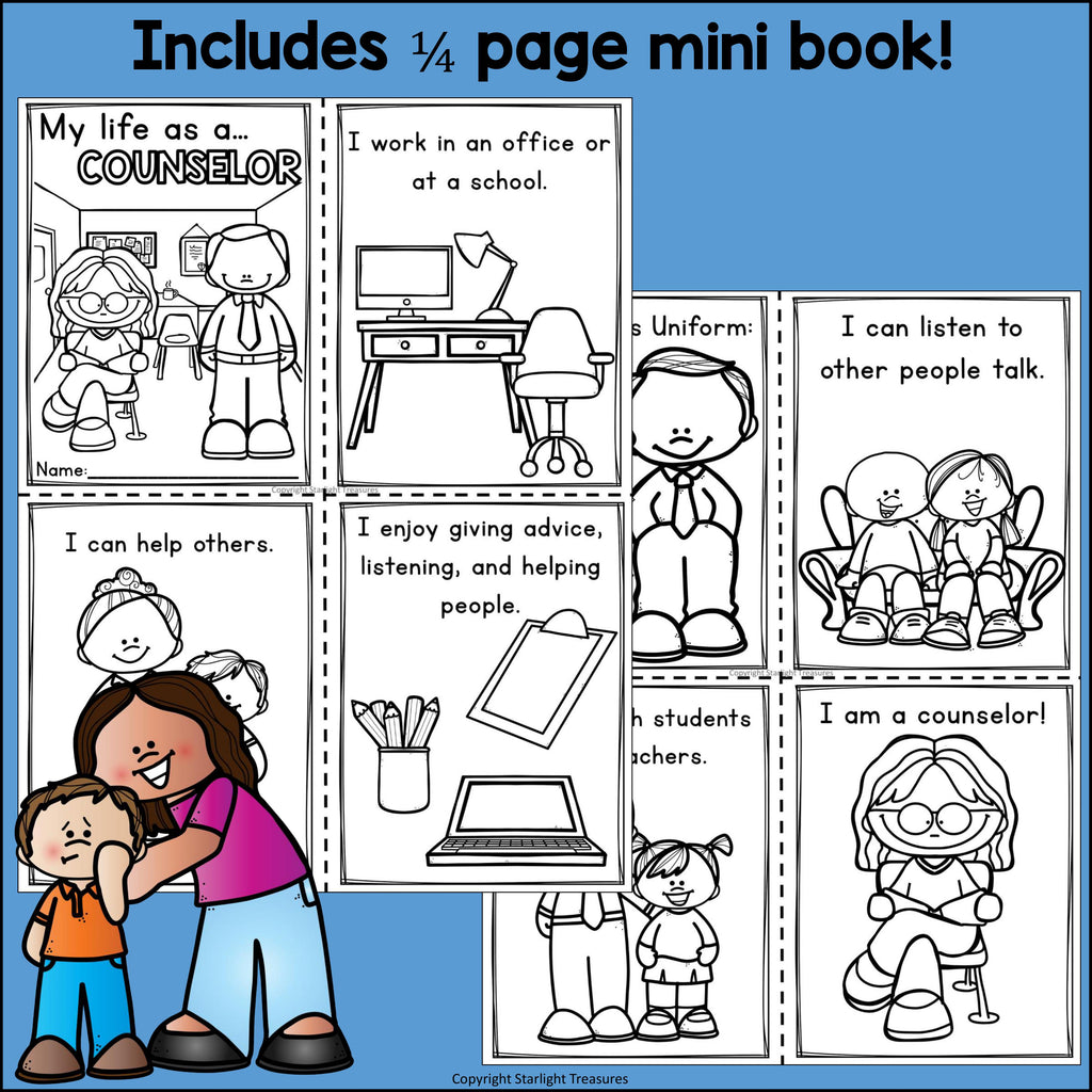 Counselor Mini Book for Early Readers