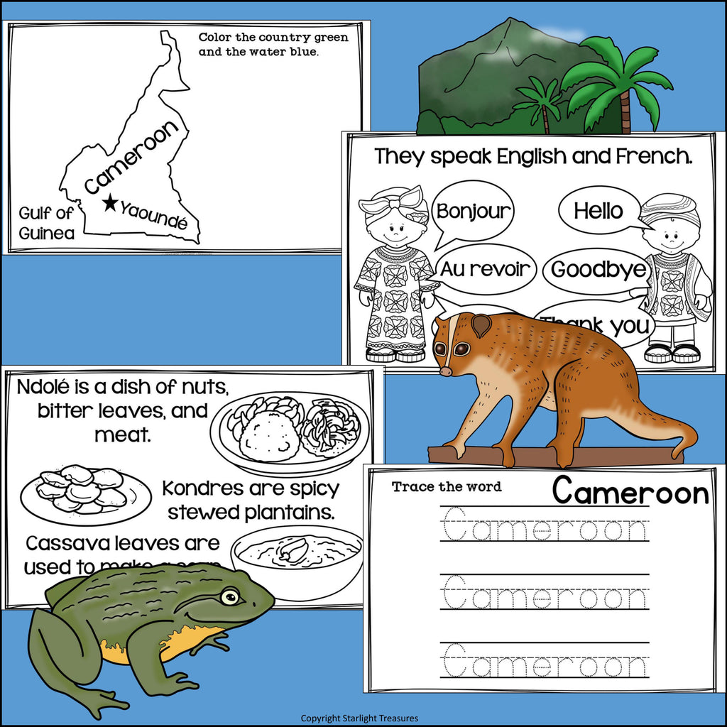 Cameroon Mini Book for Early Readers - A Country Study