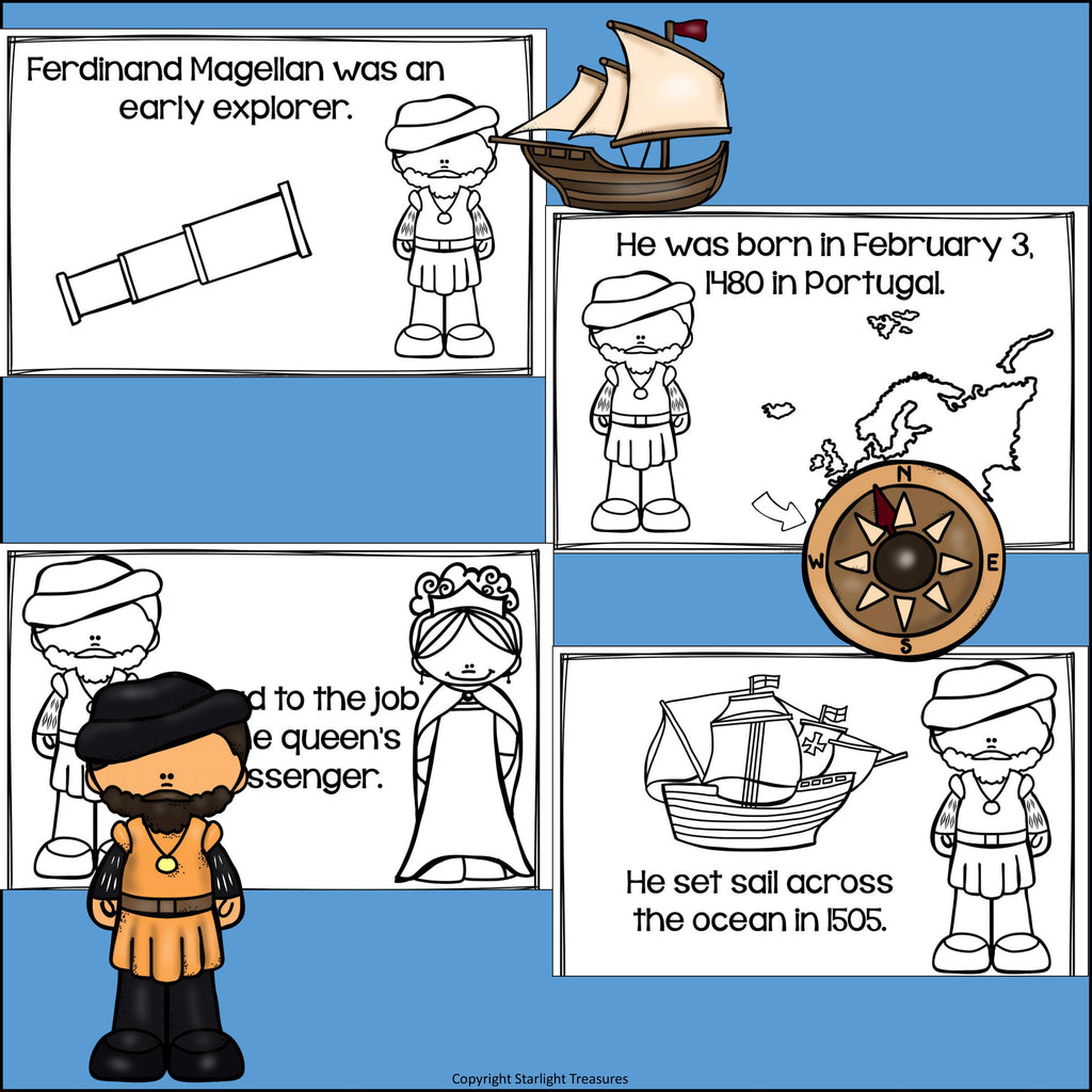 Ferdinand Magellan Mini Book for Early Readers