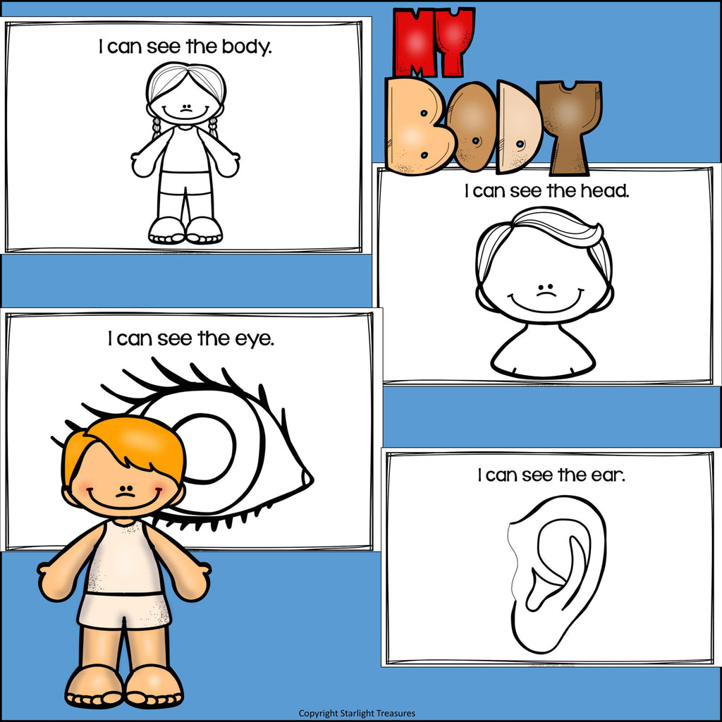 My Body Parts Mini Book for Early Readers
