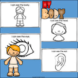 My Body Parts Mini Book for Early Readers