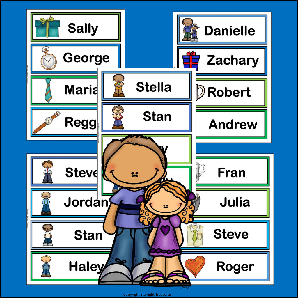 Father's Day Name Tags - Editable