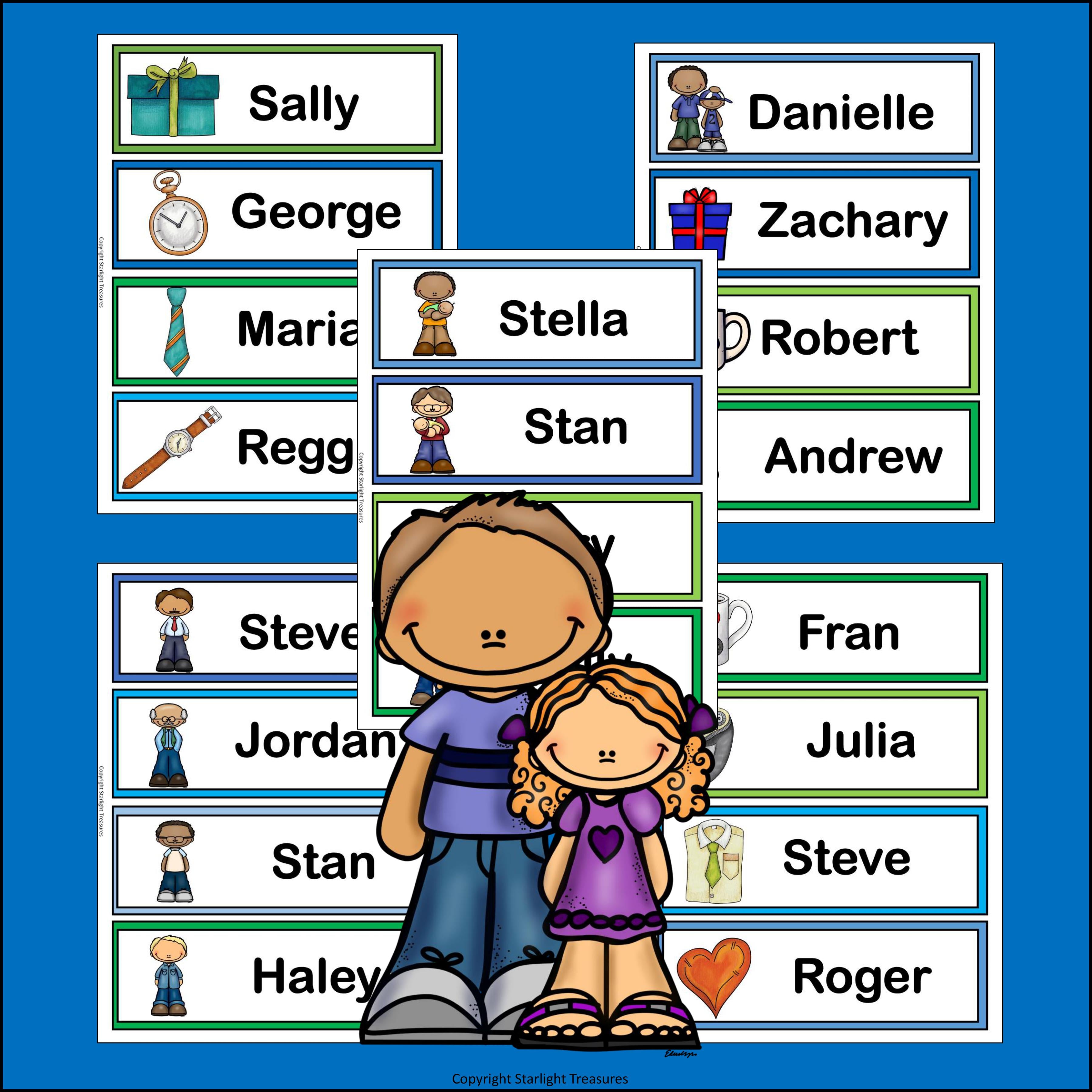 Father's Day Name Tags - Editable