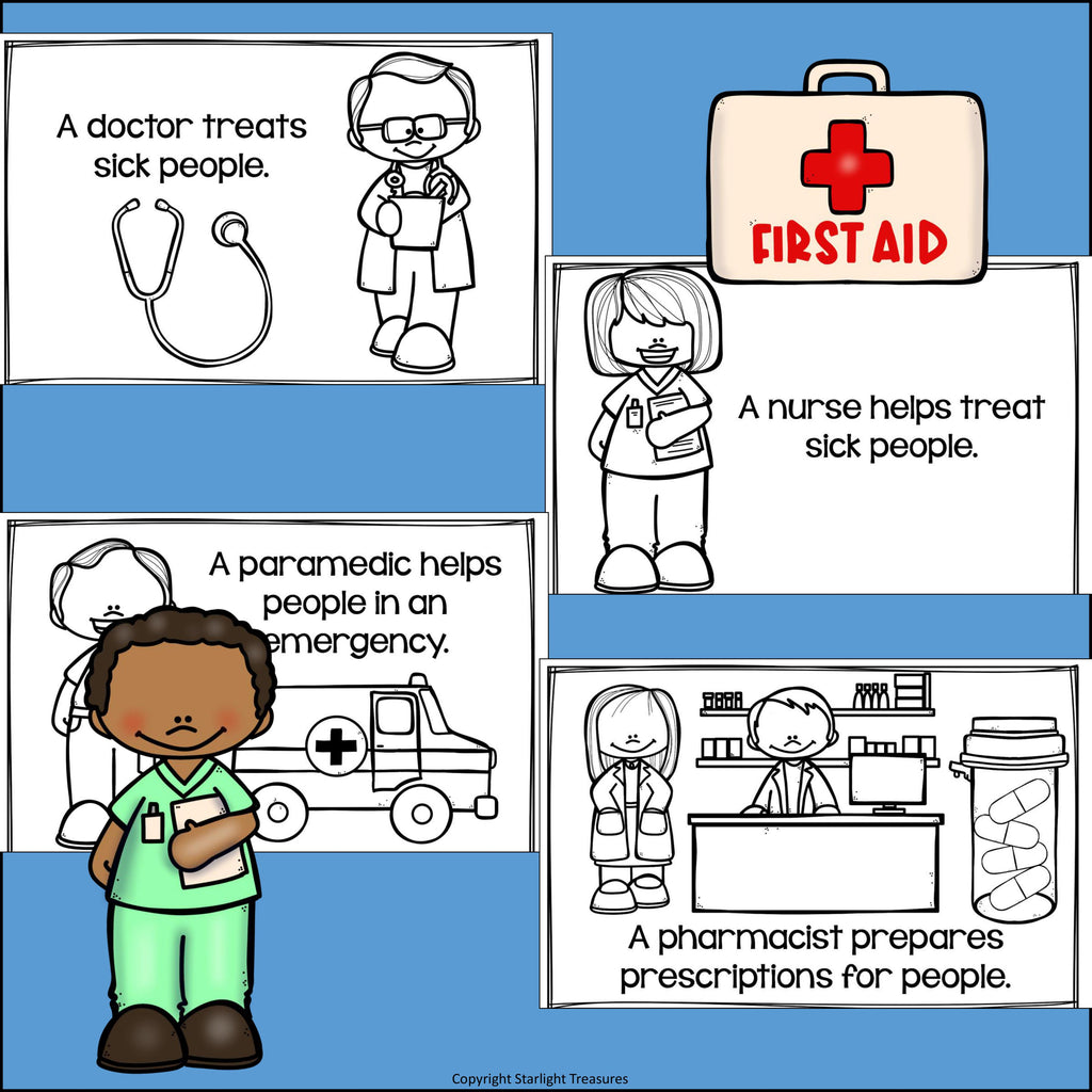 Medical Careers Mini Book for Early Readers