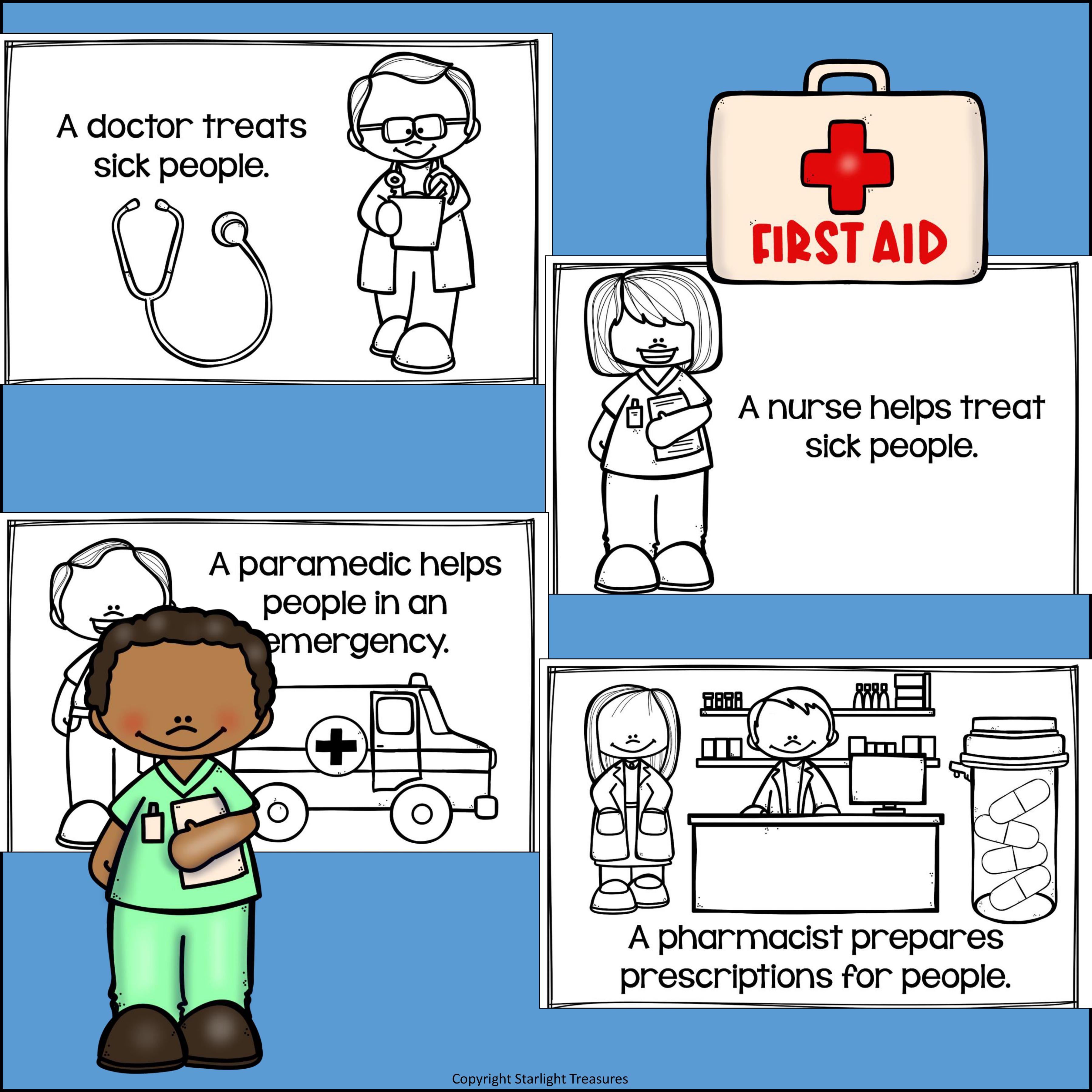 Medical Careers Mini Book for Early Readers