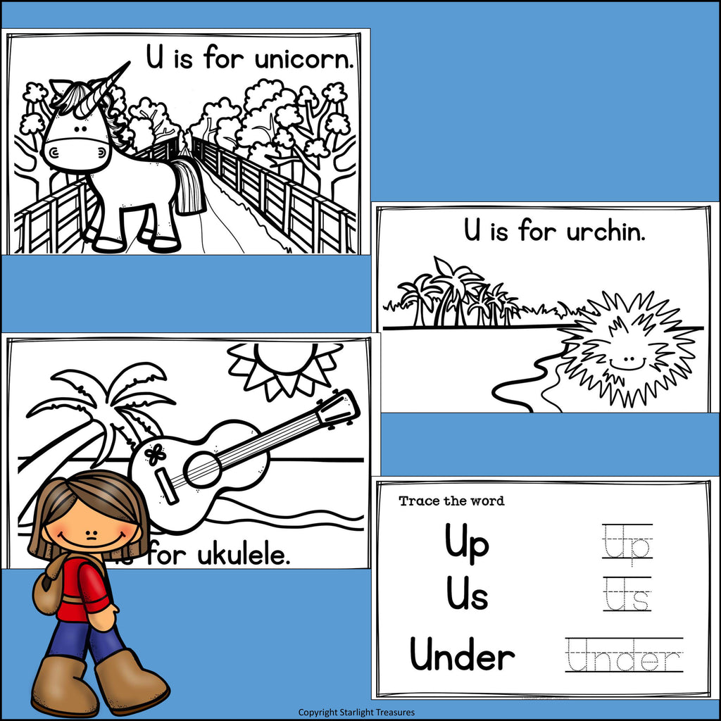 Alphabet Letter of the Week: The Letter U Mini Book